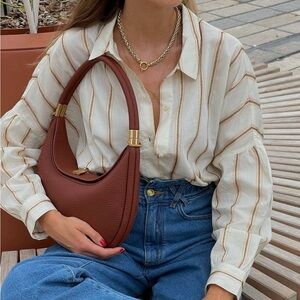 SESSUN Botan Stripes Blouse size S/M French